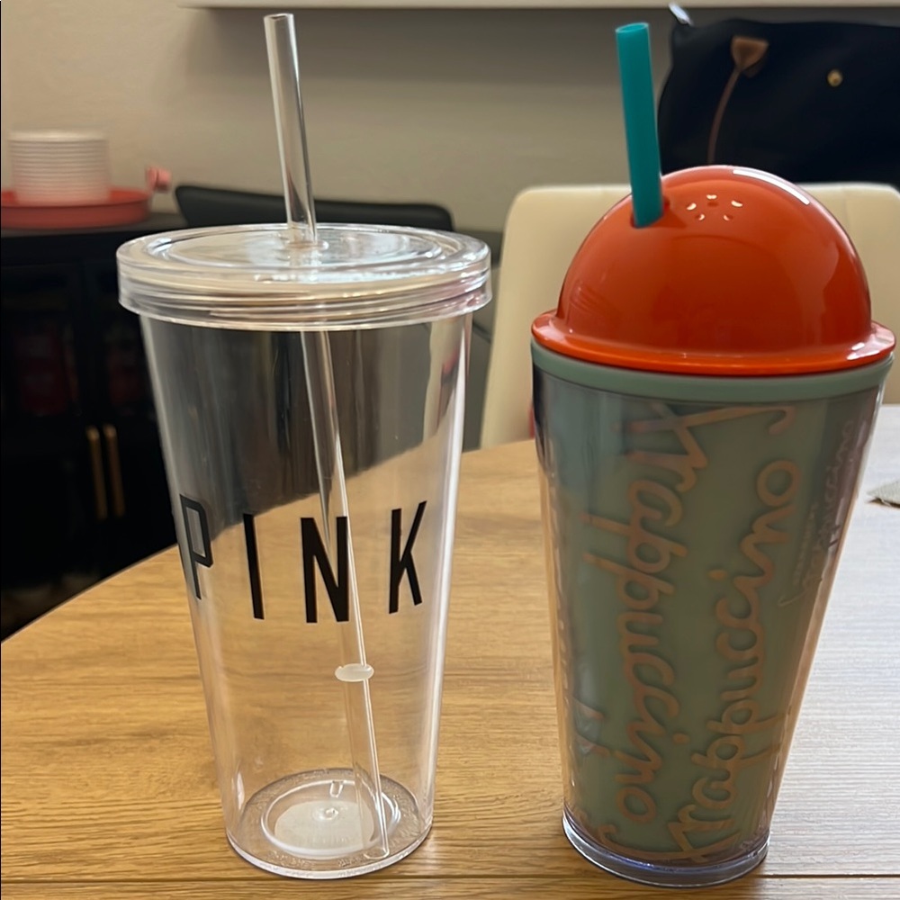 Starbucks Orange and Blue Tumbler